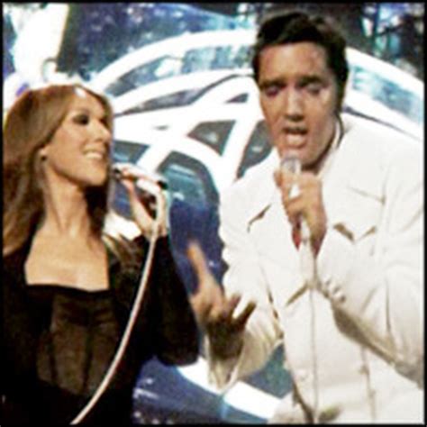 elvis presley and celine dion|celine and elvis duet.